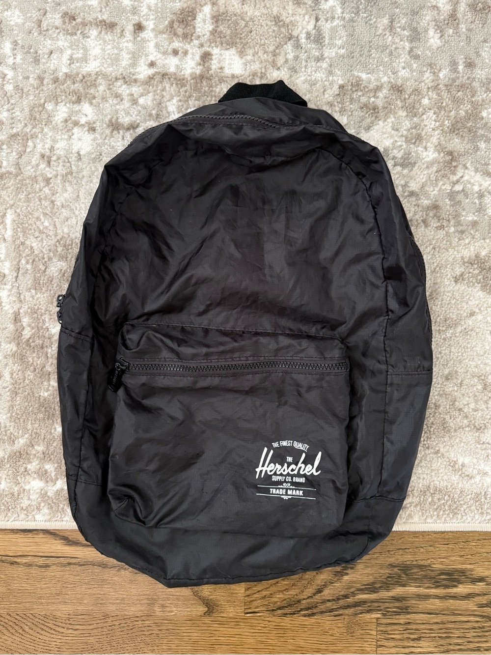 Herschel Black Packable Daypack Backpack